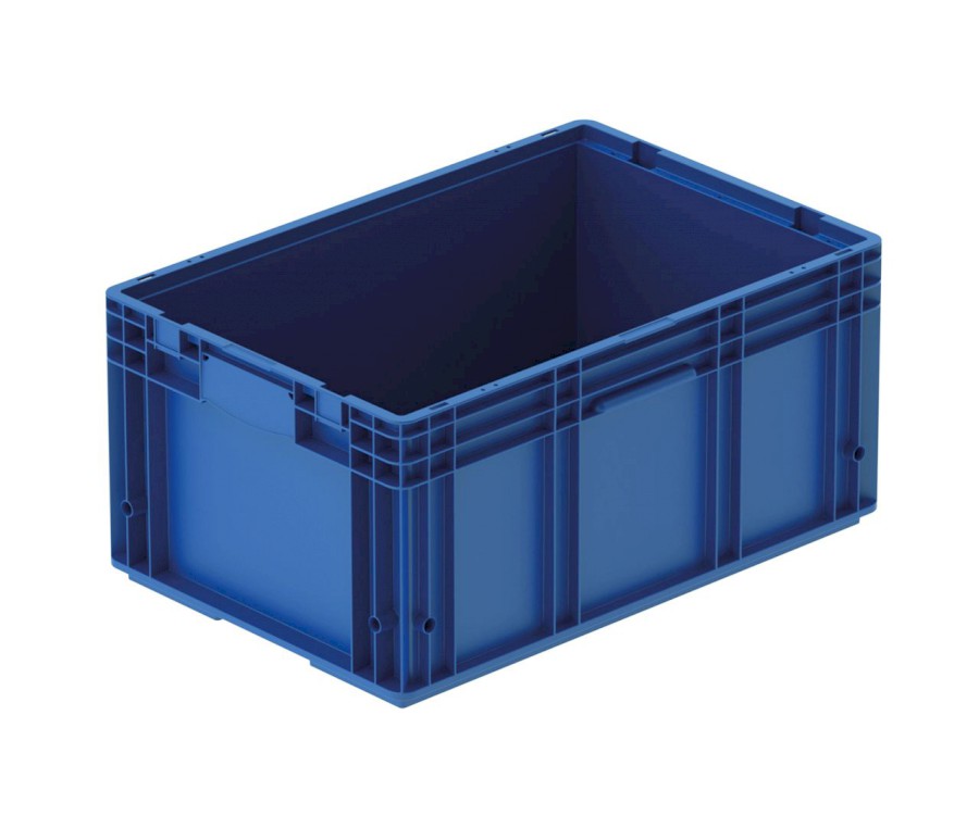 Přepravka RL-KLT 6280 modrá RAL 5005, uzavřená